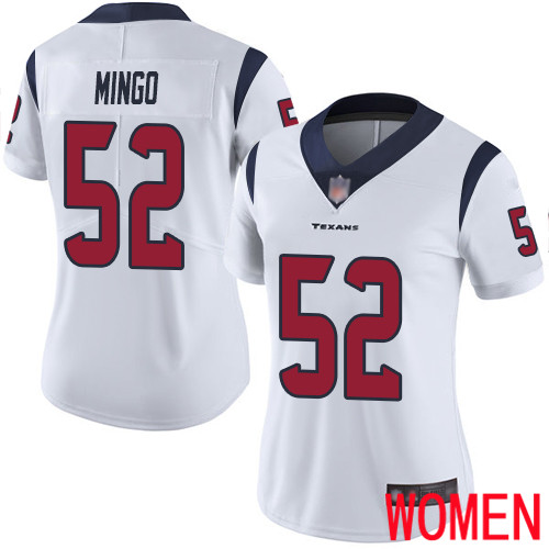 Houston Texans Limited White Women Barkevious Mingo Road Jersey NFL Football #52 Vapor Untouchable